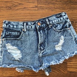 F21 DENIM SHORTS
